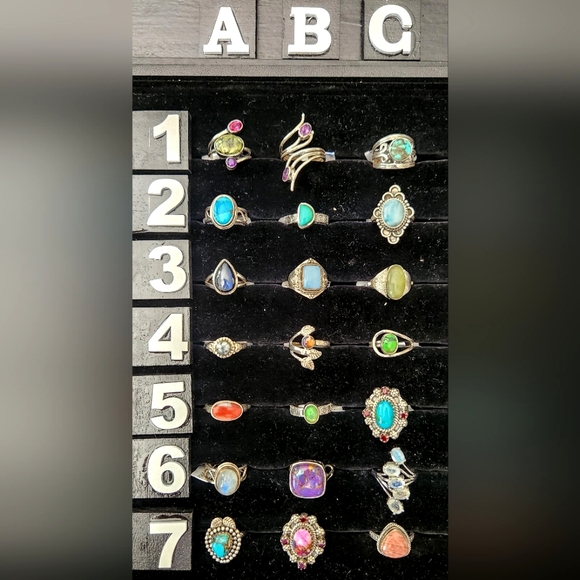 NEW Size 6 Genuine Sterling Silver Rings - Picture 1 of 11